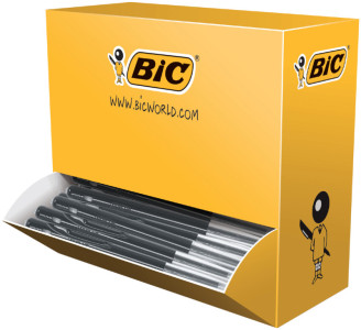 BIC Stylo à bille rétractable M10 clic, noir, VALUE PACK