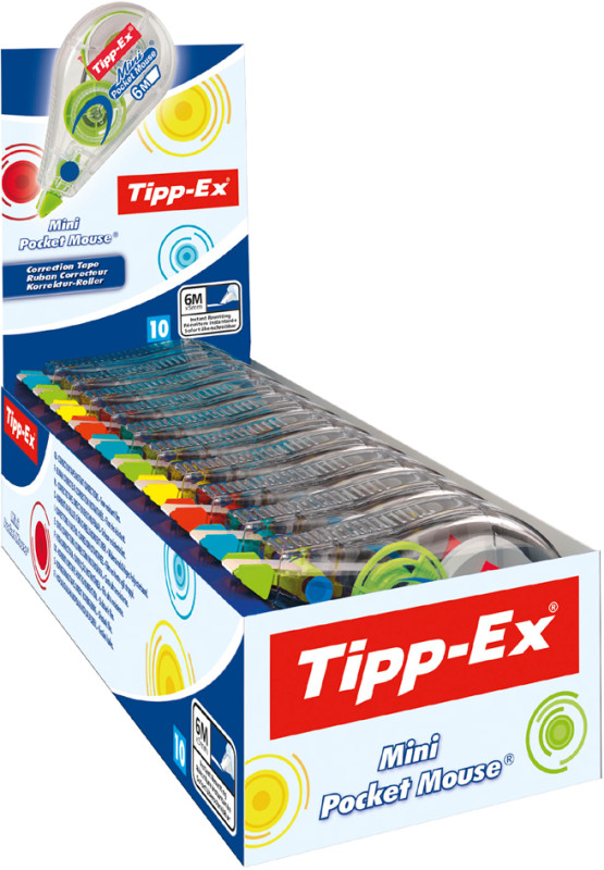 Tipp-ex Minimouse roller 6mm (942102), Hovens Collin