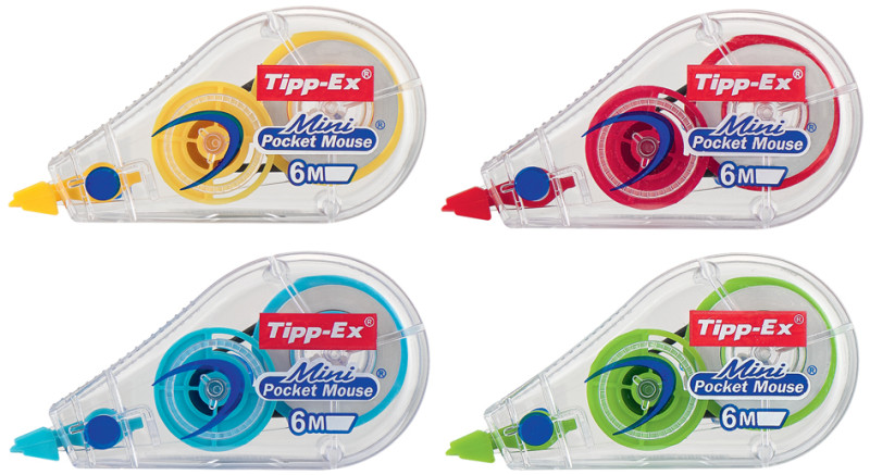 ✓ Tipp-Ex correcteur Mini Pocket Mouse couleur en stock