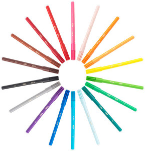 BIC KIDS Feutre Visa, boîte ronde de 36