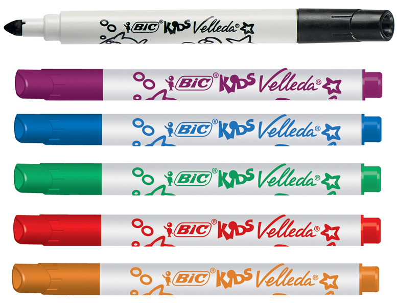 BIC KIDS Marqueur pour tableau blanc Velleda Mini, blister