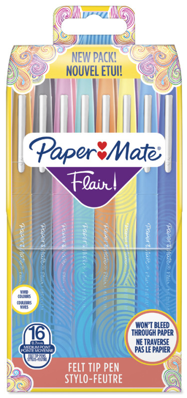 Paper:Mate Stylo feutre Flair Original, pochette de 16