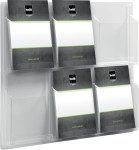 helit porte-brochures mural juxtaposable Clearly, 6 helit porte-brochures mural juxtaposable Clearly, 6