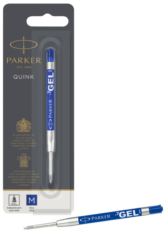 PARKER Recharge gel Z46, noir, épaisseur de tracé: M