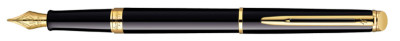 WATERMAN Stylo plume Hémisphère, Laque Noire G.T.