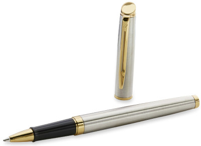 WATERMAN Stylo roller Hémisphère, acier inoxydable G.C.
