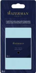 WATERMAN Cartouches d'encre longues, bleu mystère