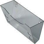 helit Support mural pour porte-brochures, gris transparent