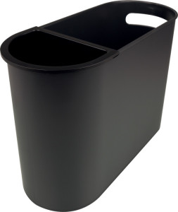 helit Abfall-Einsatz für Papierkorb H61056, schwarz