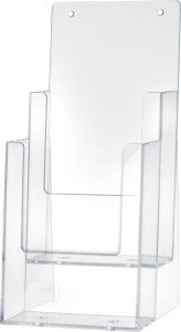 helit porte-brochures de table, DL, 4 compartiments