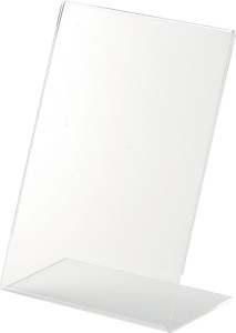 helit présentoir de table, acrylique, (L)100 x (H)150 mm,