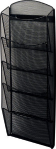 helit porte-brochures mural Mesh, format A4 à la francais,5