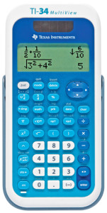 TEXAS INSTRUMENTS calculatrice d'école TI-34 Multi View