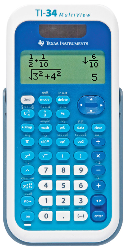 TEXAS INSTRUMENTS calculatrice d'école TI-34 Multi View