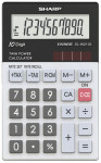 SHARP Calculatrice de poche modèle EL-W211G GY, alimentation