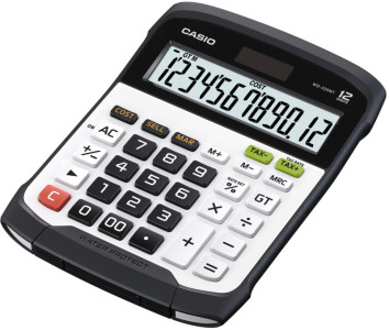 CASIO Calculatrice de bureau WD-320 MT, alimentation solaire