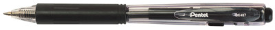Pentel Stylo à bille rétractable BK437, bleu