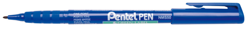 Pentel marqueur permanent GREEN-LABEL NMS50, bleu