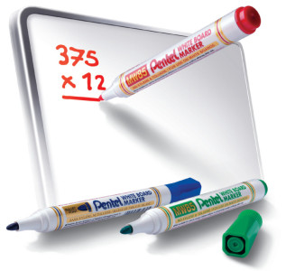 Pentel marqueur pour tableau blanc MW85, pointe ogive, bleu