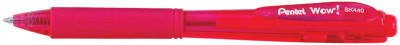 Pentel Stylo à bille rétractable WOW BK440, rose
