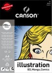 CANSON illustration BD, format A4, 250 g/m2 12 feuilles