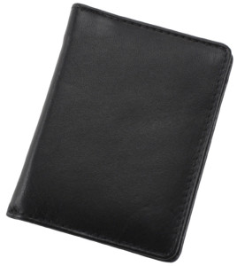 Alassio étui pour bloc-notes, en cuir, noir