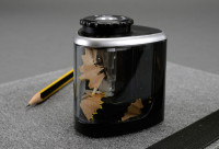 Alassio taille crayon électrique, plastique, noir transparen