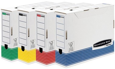 Fellowes BANKERS BOX SYSTEM boîte d'archives, bleu, (L)80 mm