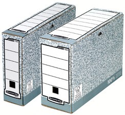 Fellowes BANKERS BOX SYSTEM boîte d'archives, bleu, (L)80 mm