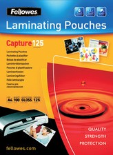Fellowes 100 x Pochettes à plastifier A4 160 microns brillante 