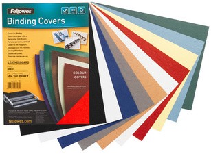 Fellowes Couverture Delta, grain cuir, A4, rouge