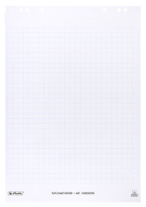LANDRÉ bloc paperboard, 20 feuilles, à carreaux / en blanc