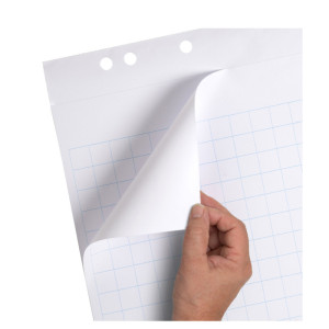 LANDRÉ bloc paperboard, 20 feuilles, à carreaux / en blanc