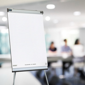 LANDRÉ bloc paperboard, 20 feuilles, à carreaux / en blanc