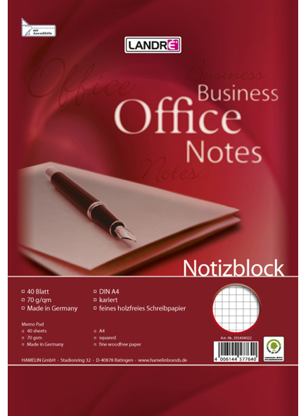 Oxford, Bloc notes, EasyNotes, A4, Quadrillé, 5x5, 160 pages