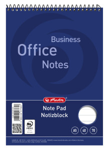 LANDRÉ bloc-notes à spirale, format A5, 40 feuilles, ligné