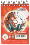 LANDRÉ bloc-notes à spirale, format A7, 40 feuilles, LANDRÉ bloc-notes à spirale, format A7, 40 feuilles,