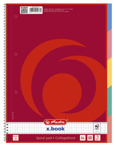 LANDRÉ Cahier à spirale avec intercalaires 