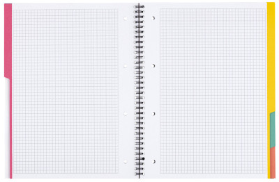 LANDRÉ Cahier à spirale avec intercalaires 