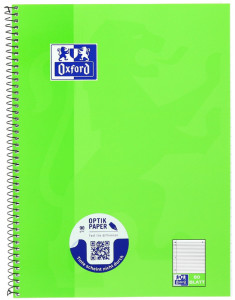 Oxford Cahier, format A4+, quadrillé, 160 pages,marge gauche