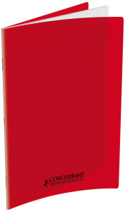 CONQUERANT CLASSIQUE Cahier 170 x 220 mm, séyès, rouge