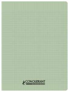 CONQUERANT CLASSIQUE Cahier 240 x 320 mm, séyès, vert