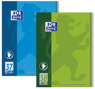 Oxford College gaucher bloc, A4 +, Ligné, 80 feuilles