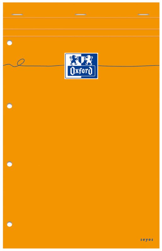 Oxford bloc-notes, 210 x 315, seyès, 80 feuilles, orange