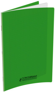 CONQUERANT CLASSIQUE Cahier 170 x 220 mm, séyès, vert