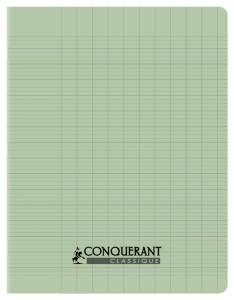CONQUERANT CLASSIQUE Cahier 170 x 220 mm, séyès, vert