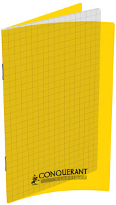 CONQUERANT CLASSIQUE Carnet piqûre 90 x 140 mm, quadrillé