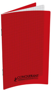 CONQUERANT CLASSIQUE Carnet piqûre, 110 x 170 mm, quadrillé
