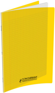 CONQUERANT CLASSIQUE Cahier 240 x 320 mm, seyès, jaune