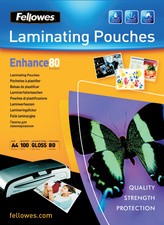 Pochettes à plastifier mates A4, (216 x 303 mm) 80 microns par